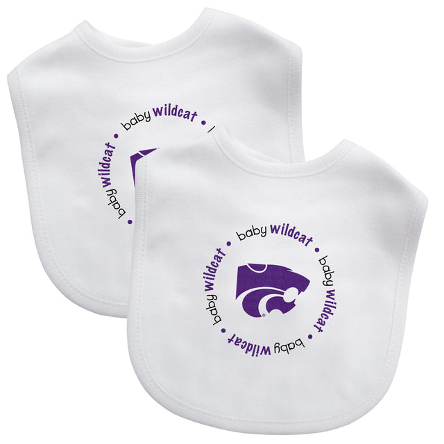 Babero para bebé de Kansas State Wildcats, paquete de 2