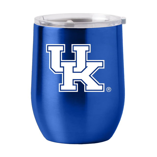 Vaso de viaje curvo de acero inoxidable de 16 oz de Kentucky Wildcats