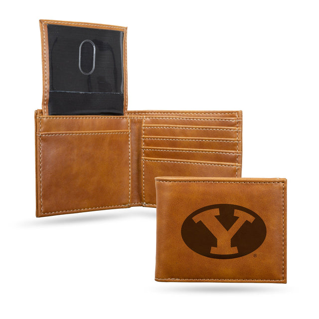 Billetera BYU Cougars con grabado láser