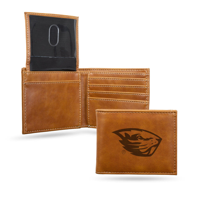 Billetera con grabado láser de Oregon State Beavers