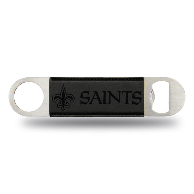 Abridor de botellas con cuchilla de barra de los New Orleans Saints grabado con láser