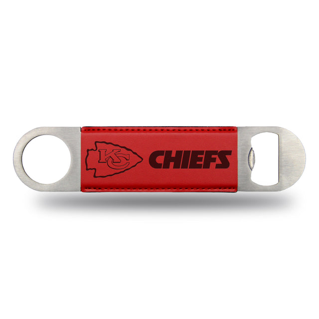 Abridor de botellas con cuchilla de bar de los Kansas City Chiefs grabado con láser