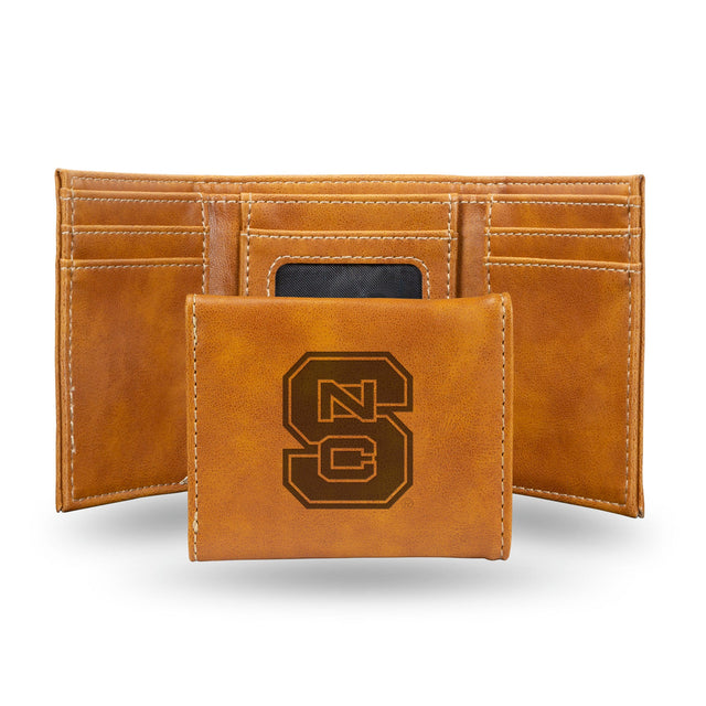 North Carolina State Wolfpack Wallet Trifold Laser Engraved