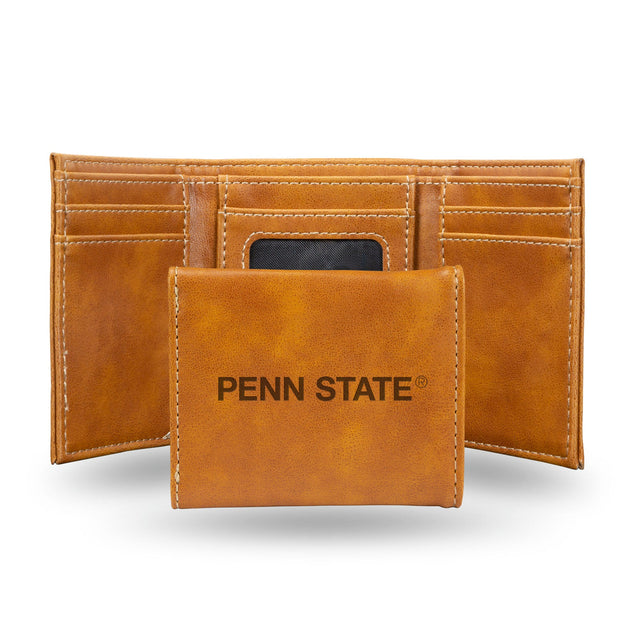 Cartera de tres pliegues con grabado láser de los Penn State Nittany Lions