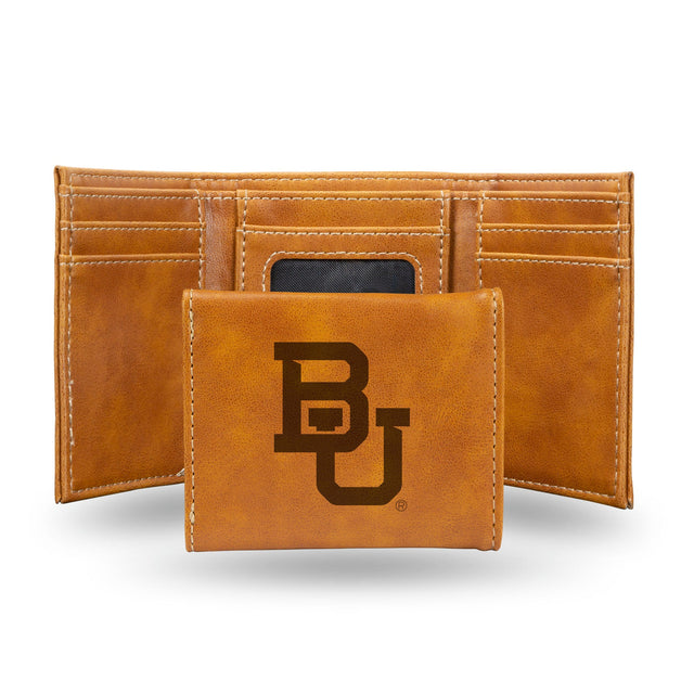 Baylor Bears Wallet Trifold Laser Engraved