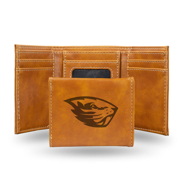 Cartera con tres pliegues de los Oregon State Beavers grabada con láser