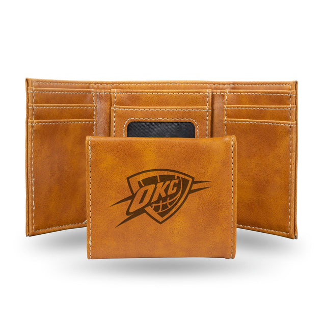 Oklahoma City Thunder Wallet Trifold Laser Engraved