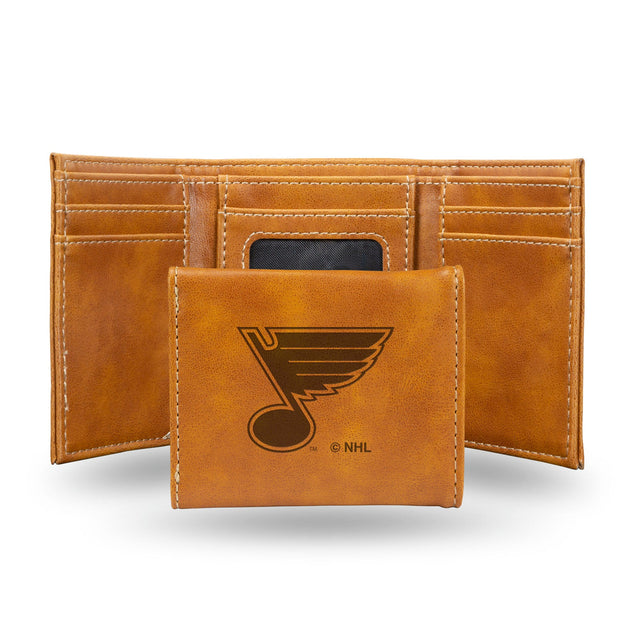 St. Louis Blues Wallet Trifold Laser Engraved