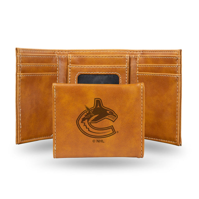 Vancouver Canucks Wallet Trifold Laser Engraved