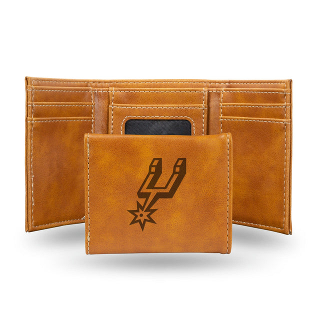 San Antonio Spurs Wallet Trifold Laser Engraved