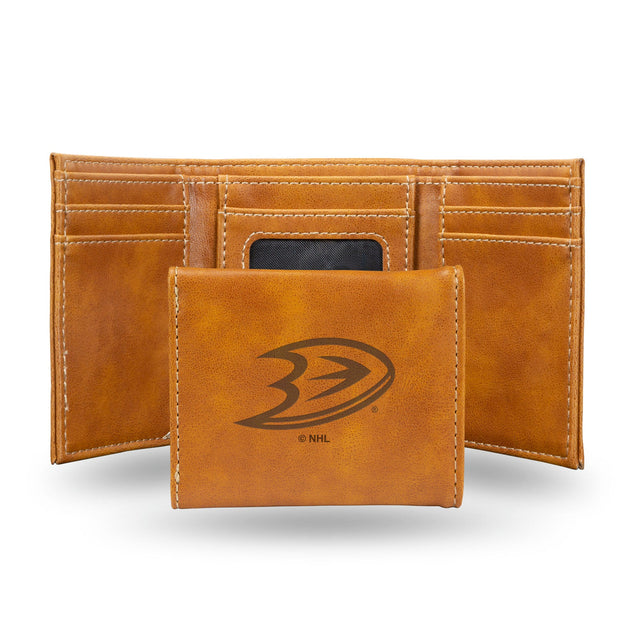 Anaheim Ducks Wallet Trifold Laser Engraved