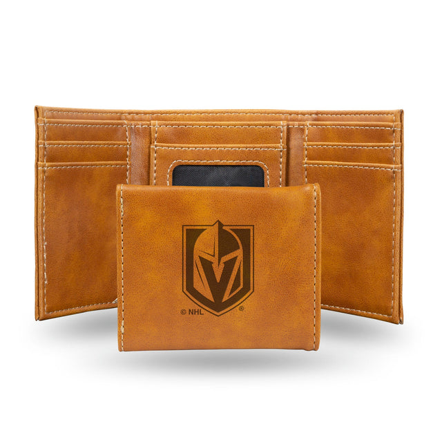 Vegas Golden Knights Wallet Trifold Laser Engraved