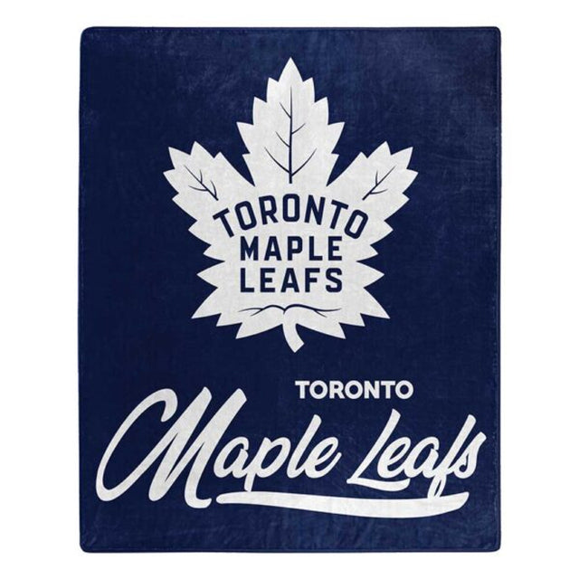 Manta de los Toronto Maple Leafs de 50 x 60 pulgadas, diseño exclusivo de Raschel