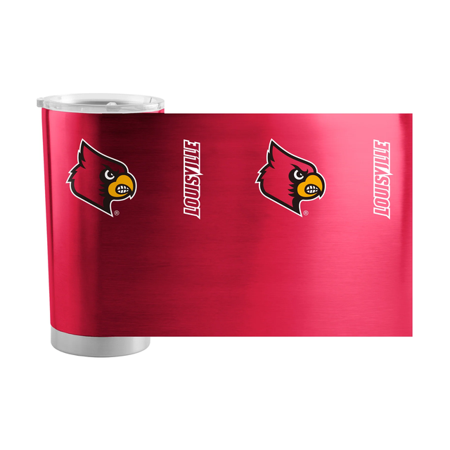 Vaso de viaje de acero inoxidable de 20 oz de los Louisville Cardinals