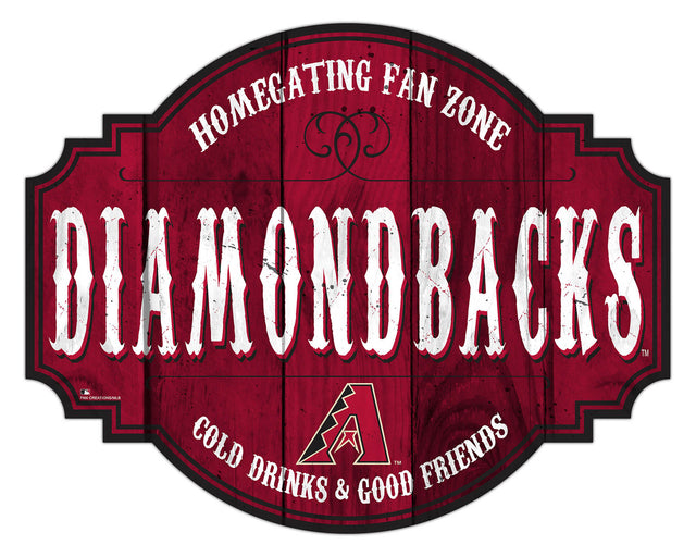 Letrero de madera de 12" de los Arizona Diamondbacks Homegating Tavern