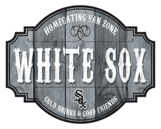 Chicago White Sox Sign Wood 12" Homegating Tavern