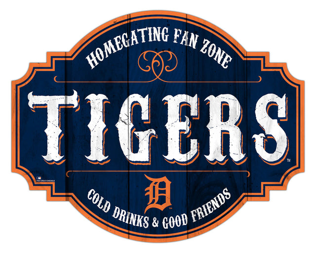 Detroit Tigers Sign Wood 12" Homegating Tavern