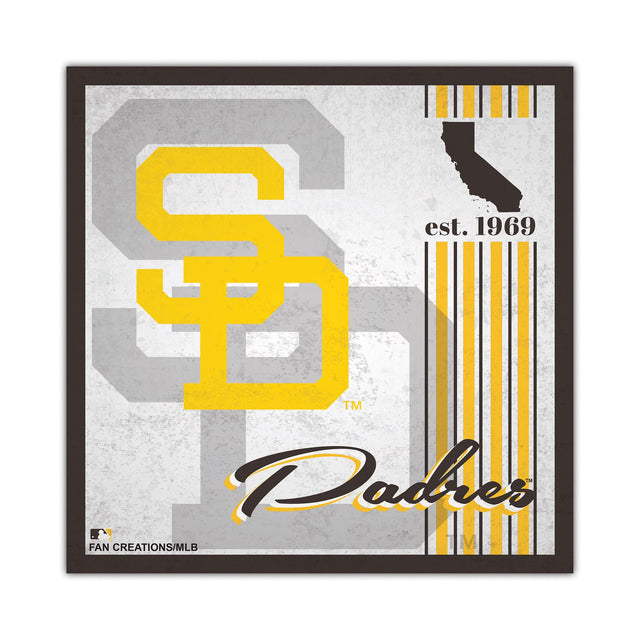 San Diego Padres Sign Wood 10x10 Album Design