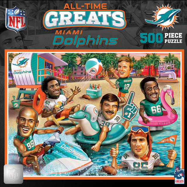 Rompecabezas de 500 piezas de los Miami Dolphins: los mejores de todos los tiempos