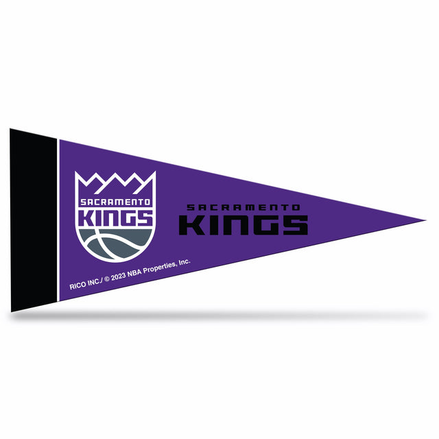 Banderín en miniatura de los Sacramento Kings de 4" x 9"