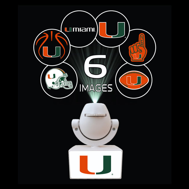 Proyector Spotlight de los Miami Hurricanes en miniatura