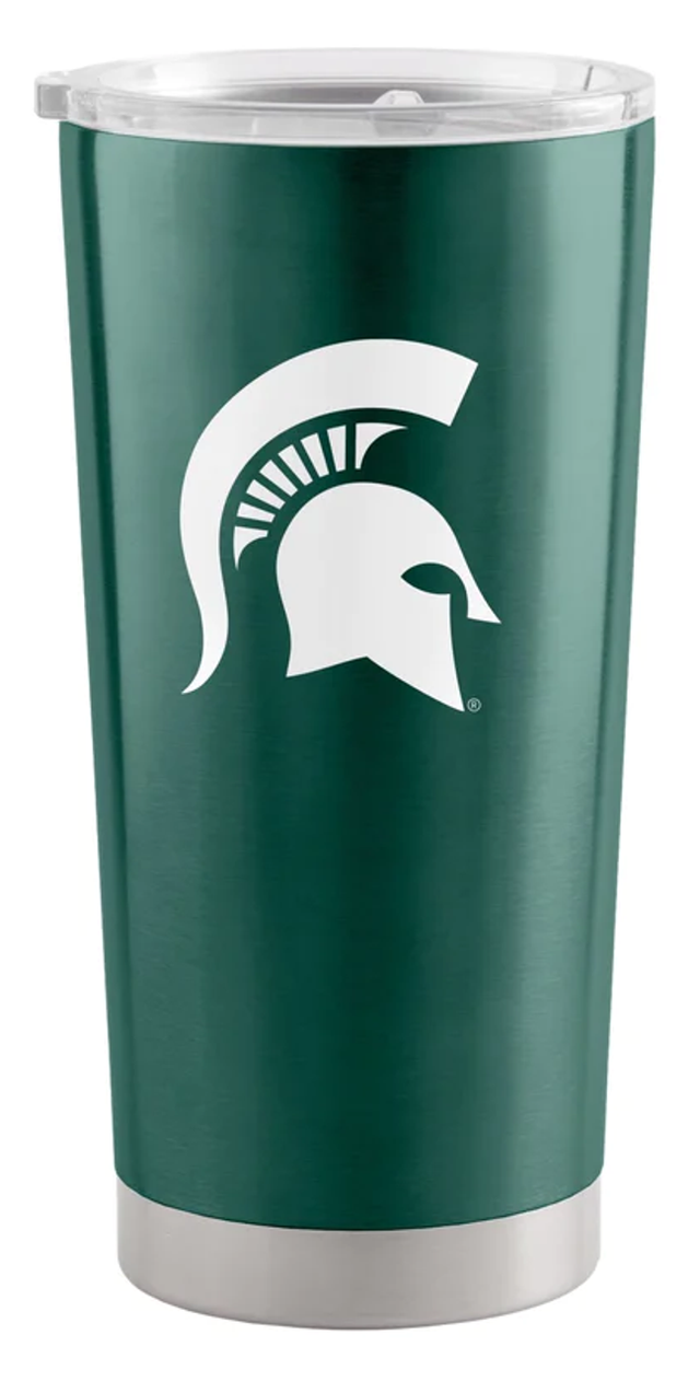 Vaso de viaje de acero inoxidable de 20 oz de los Spartans de Michigan State