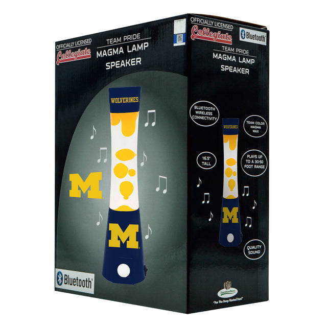 Lámpara de magma de los Michigan Wolverines: altavoz con Bluetooth