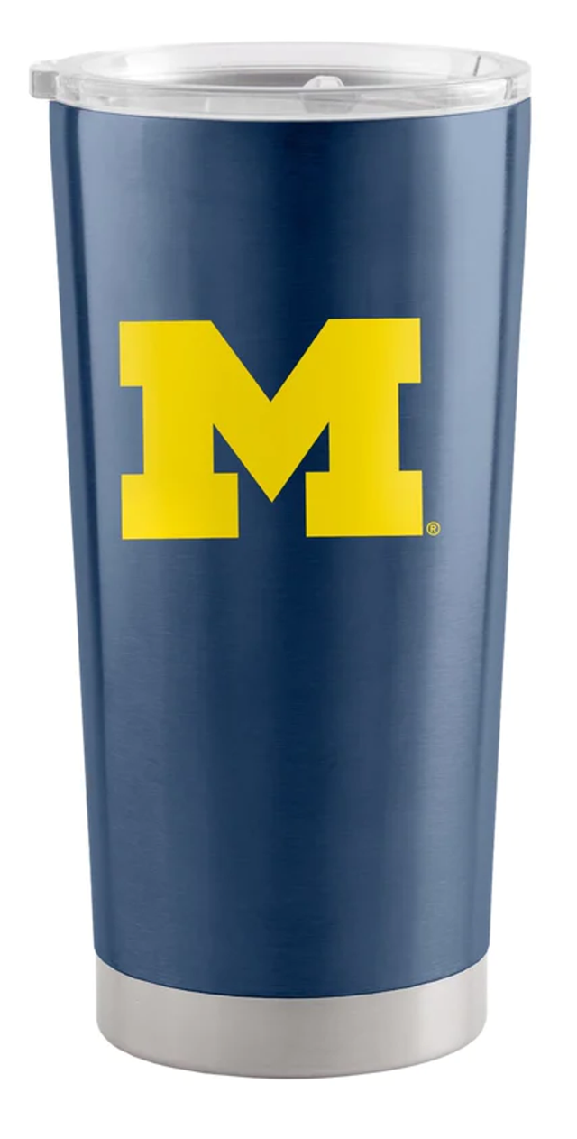 Vaso de viaje de acero inoxidable de 20 oz de los Michigan Wolverines