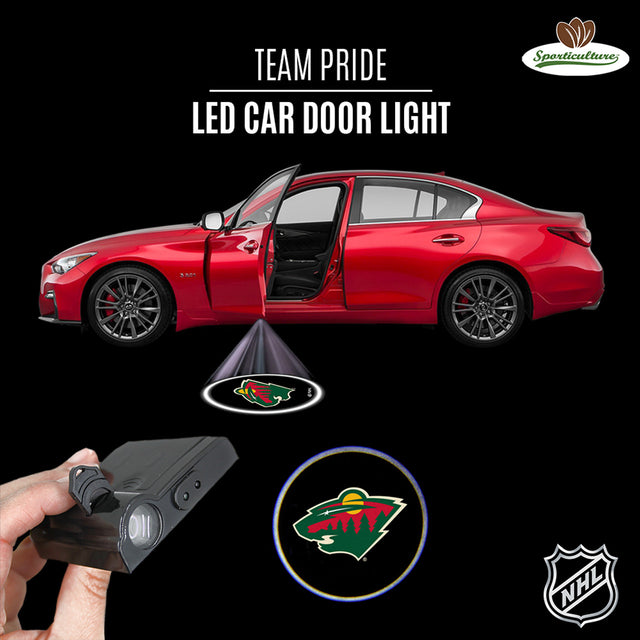 Luz LED para puerta de automóvil Minnesota Wild