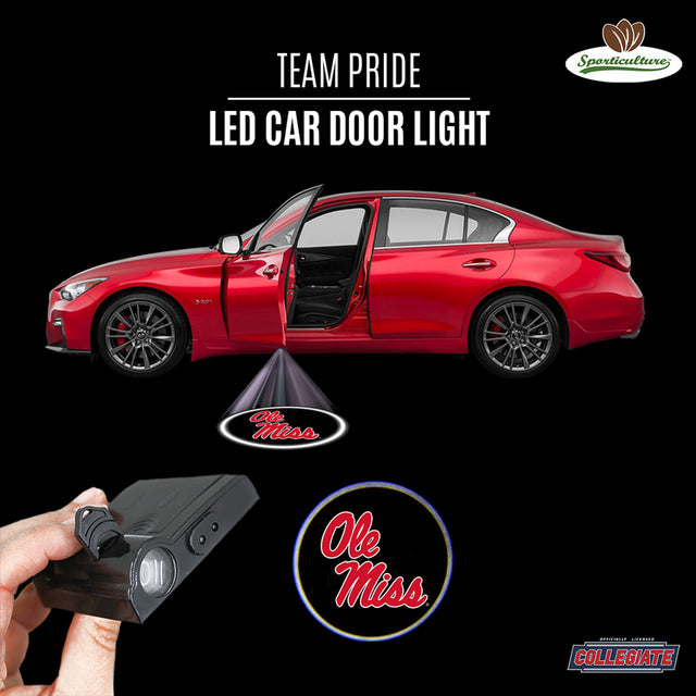 Luz LED para puerta de coche de Mississippi Rebels