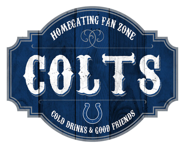 Indianapolis Colts Sign Wood 12" Homegating Tavern