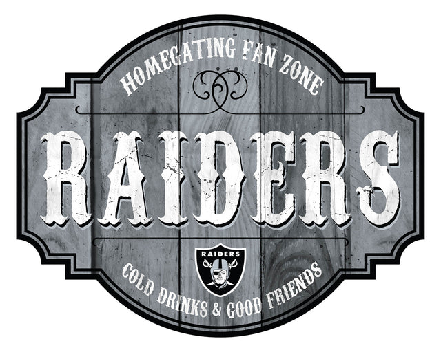 Letrero de madera de 12" de los Raiders de Las Vegas Homegating Tavern