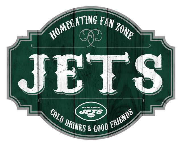 New York Jets Sign Wood 12" Homegating Tavern