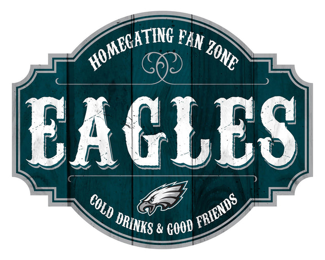 Letrero de madera de 12" de los Philadelphia Eagles Homegating Tavern