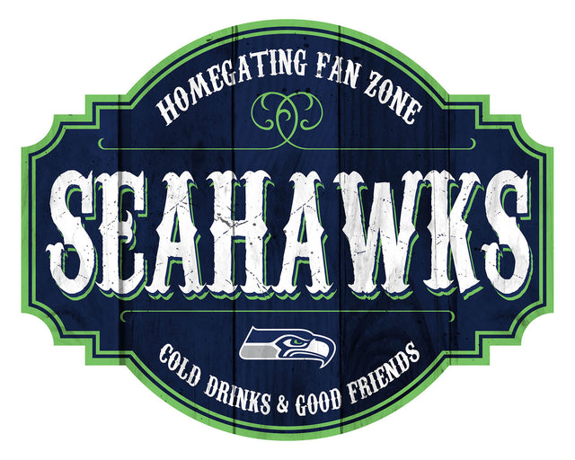 Letrero de madera de 12" de los Seattle Seahawks Homegating Tavern