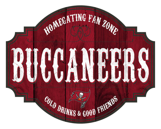 Letrero de madera de 12" de los Tampa Bay Buccaneers Homegating Tavern