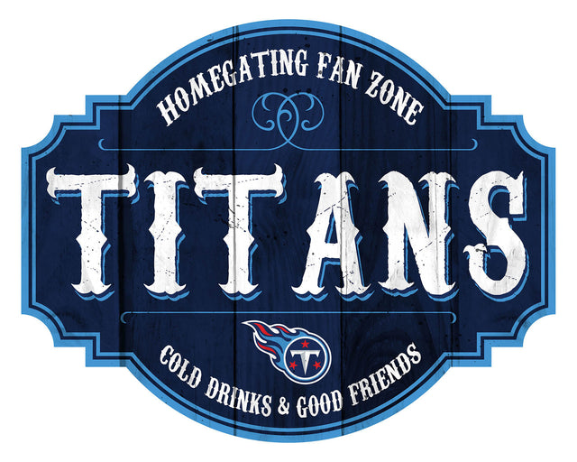 Letrero de madera de 12" de los Tennessee Titans Homegating Tavern