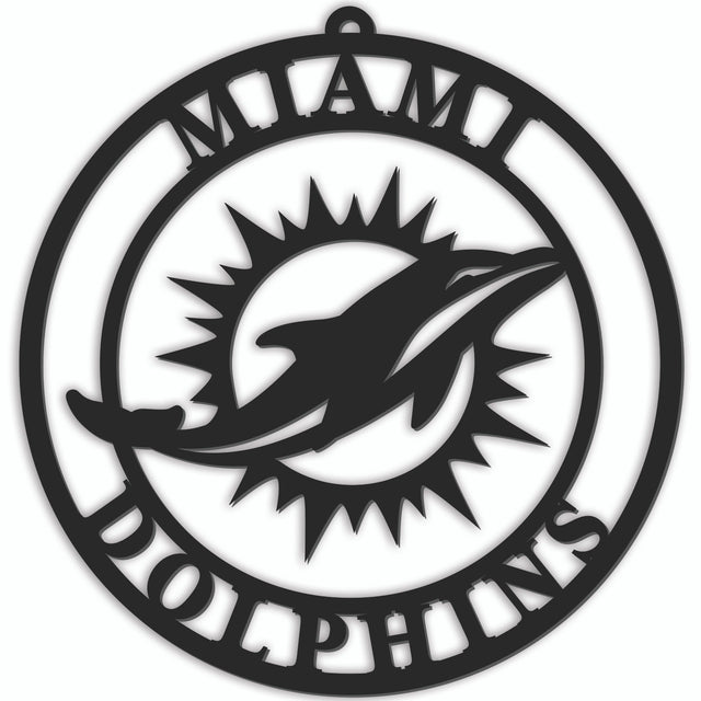 Letrero para puerta de los Miami Dolphins de 16"