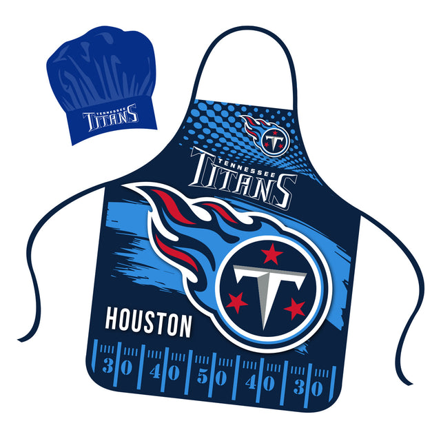 Conjunto de gorro y delantal de chef de los Tennessee Titans