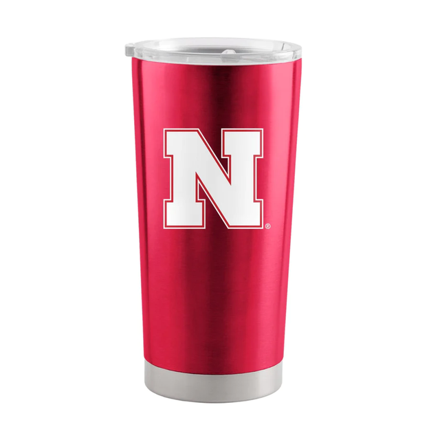 Vaso de viaje de acero inoxidable de 20 oz de los Nebraska Cornhuskers