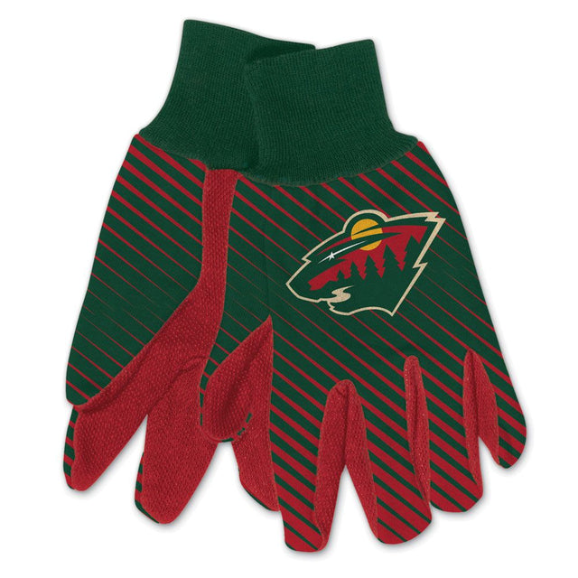 Guantes bicolor Minnesota Wild para adultos