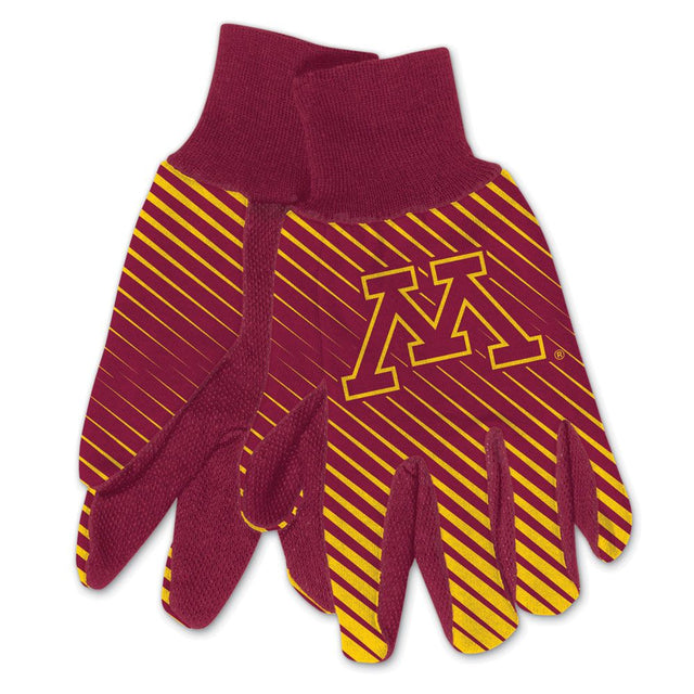 Guantes Minnesota Golden Gophers de dos tonos, talla para adultos