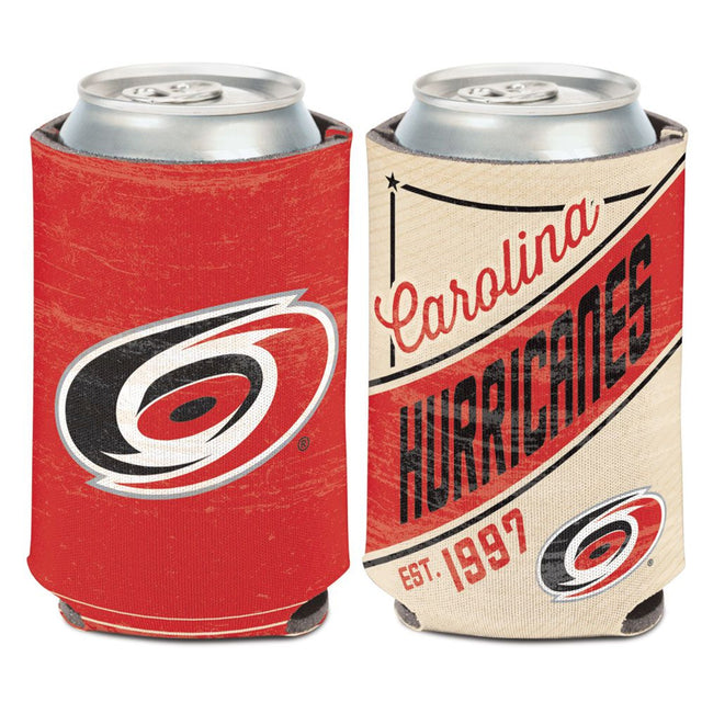 Enfriador de latas de diseño vintage de los Carolina Hurricanes