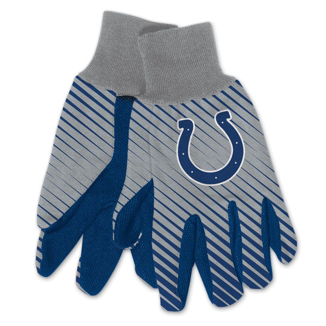 Guantes de dos tonos para adultos de los Indianapolis Colts