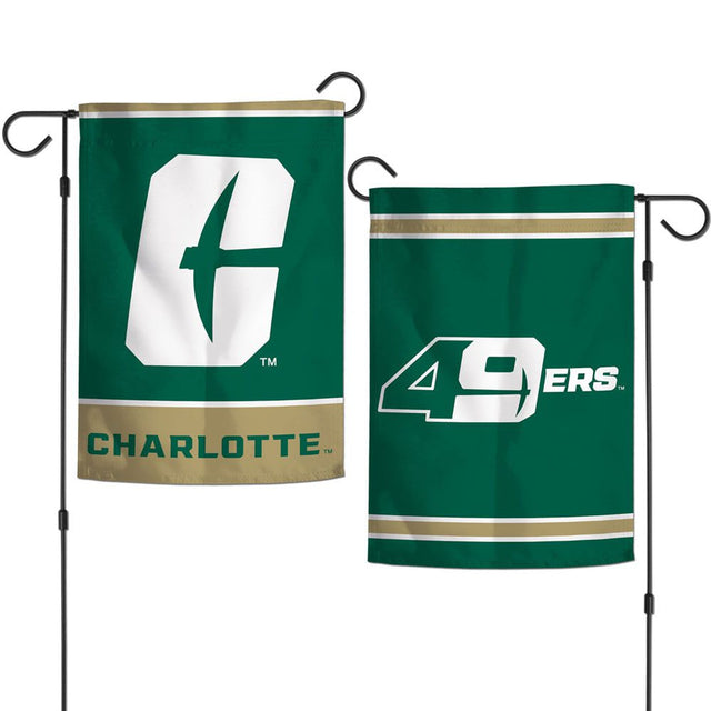 Bandera de los 49ers de Carolina del Norte y Charlotte de 12 x 18 pulgadas, estilo jardín, de 2 lados