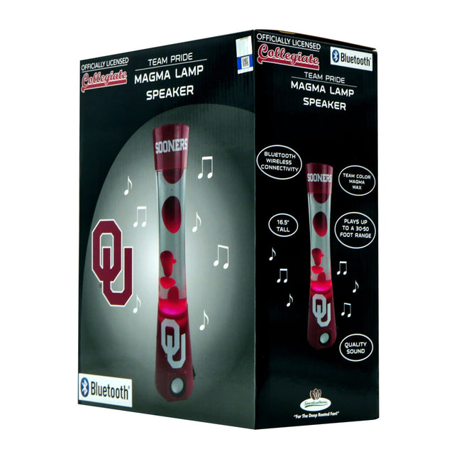 Lámpara de magma de los Oklahoma Sooners: altavoz con Bluetooth