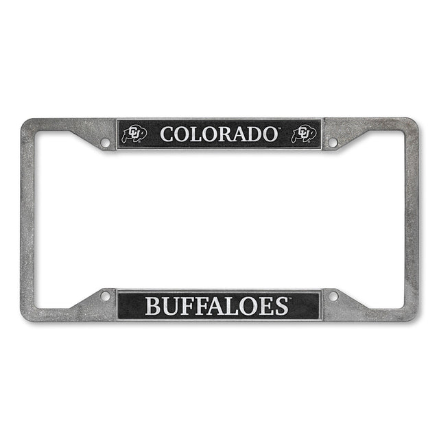 Marco para matrícula de peltre de cuatro esquinas de los Colorado Buffaloes