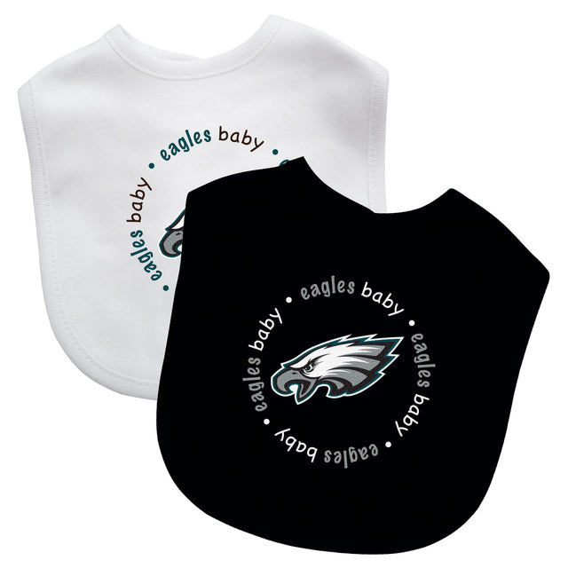 Babero para bebé Philadelphia Eagles, paquete de 2