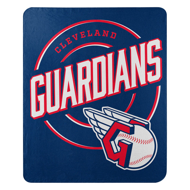 Manta de forro polar de 50 x 60 de los Cleveland Guardians, diseño de campaña