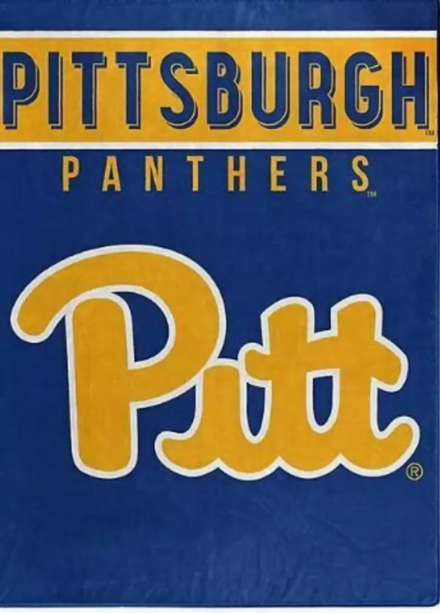 Manta de los Pittsburgh Panthers de 60 x 80, diseño básico de Raschel